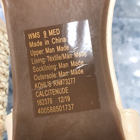 LC Lauren Conrad Calcite Nude Woven 2-Piece Flats WMS 9M ✨Like Brand NEW✨ - Picture 10 of 11